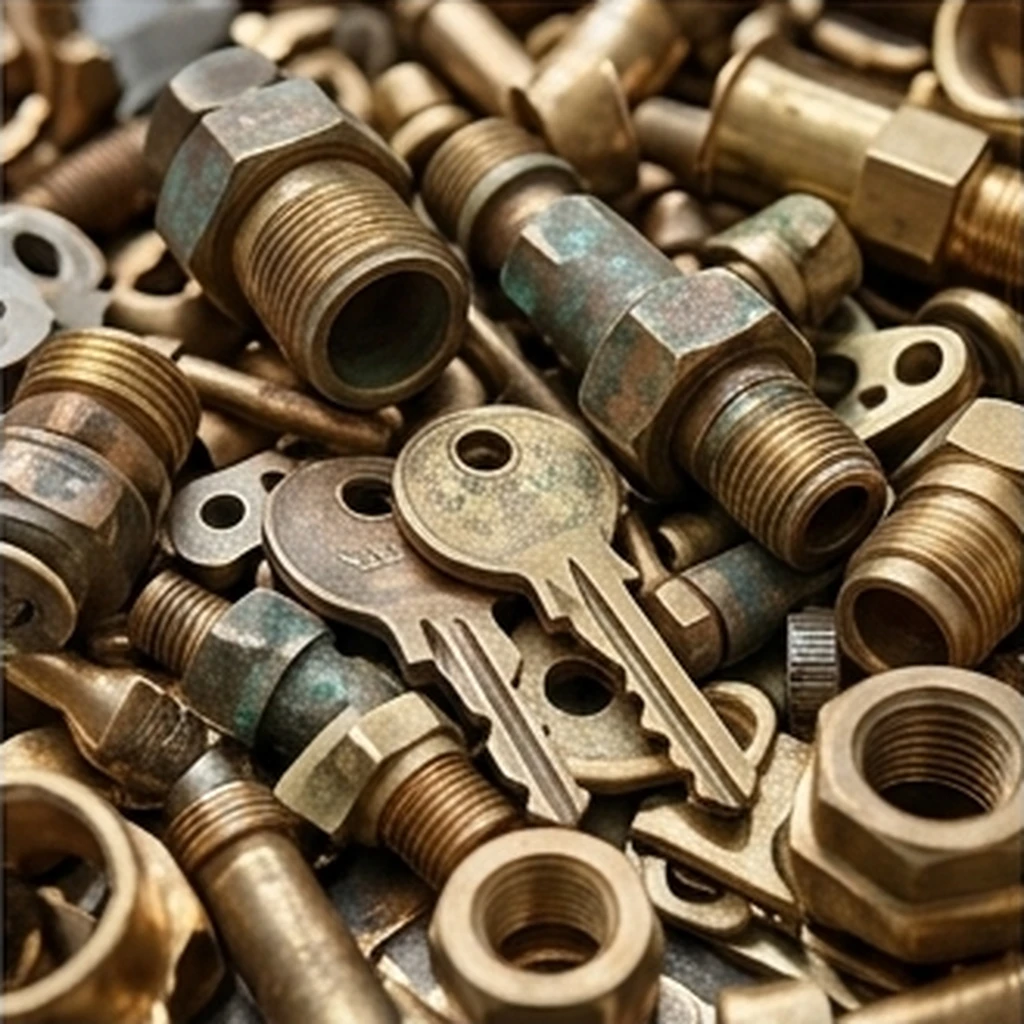 Brass fittings and keys bought for scrap recycling in Newcastle